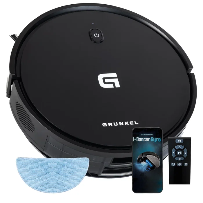 Grunkel I-DANCER GYRO Robot Aspirador y Fregasuelos Negro