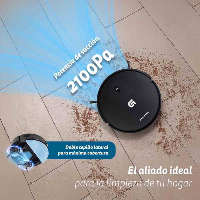 Grunkel I-DANCER GYRO Robot Aspirador y Fregasuelos Negro