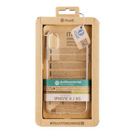 Funda para Móvil Muvit for Change iPhone X/XS Transparente