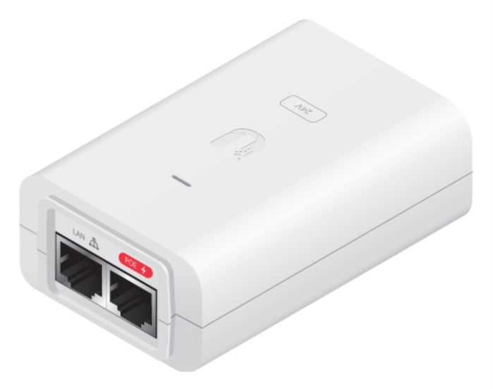 Ubiquiti POE-24-30W-G-WH Adaptador e Inyector PoE Gigabit Ethernet 24V 30W Blanco Ubiquiti POE-24-30W-G-WH Adaptador e Inyector PoE Gigabit Ethernet 24V 30W Blanco