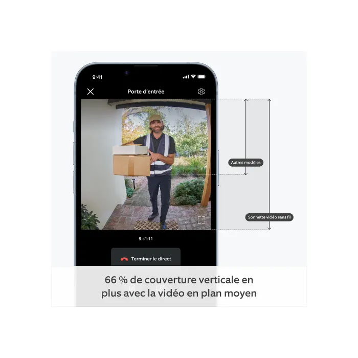 Ring - Timbre de Video Inalámbrico HD 1440p con Notificaciones, Toma Media, Color Bronce Veneciano - RIN0840268939748
