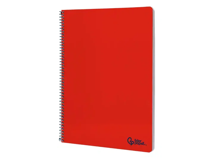 Liderpapel Cuaderno Espiral Smart A4 80 Hojas Cuadro 4mm Rojo