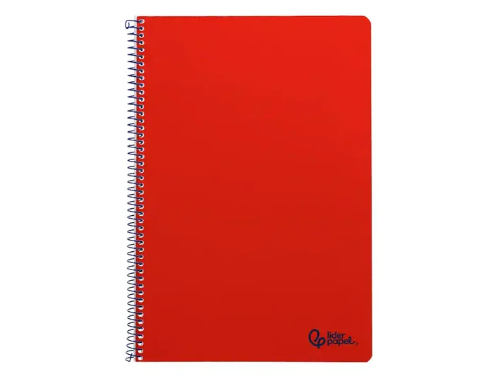 Liderpapel Cuaderno Espiral Smart A4 80 Hojas Cuadro 4mm Rojo