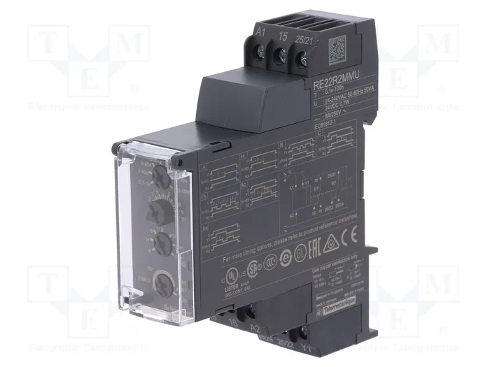 SCHNEIDER ELECTRIC Zelio Time Relé de tiempo DPDT 24-240VAC SCHNEIDER ELECTRIC Zelio Time Relé de tiempo DPDT 24-240VAC