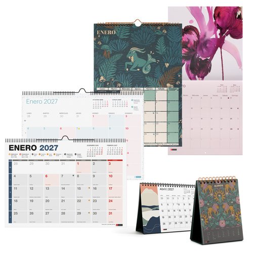 Miquelrius Design Lote de 50 Calendarios de Escritorio 2027 Surtidos Miquelrius Design Lote de 50 Calendarios de Escritorio 2027 Surtidos