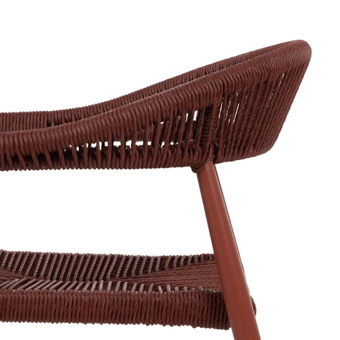 Silla Apilable Caldera Pe-Aluminio Salón 57,50 X 56 X 74 cm (Set de 2)