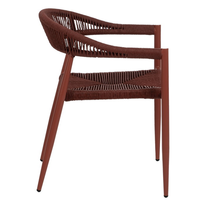Silla Apilable Caldera Pe-Aluminio Salón 57,50 X 56 X 74 cm (Set de 2)