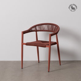Silla Apilable Caldera Pe-Aluminio Salón 57,50 X 56 X 74 cm (Set de 2)