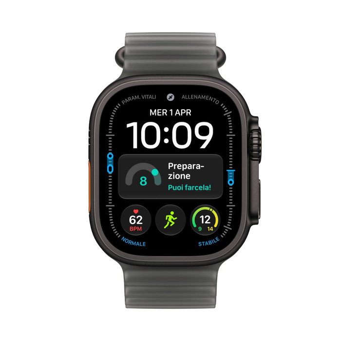 Apple Watch Ultra 4 GPS + Cellular 49mm Caja de Titanio Negro con Correa Ocean Negro Translúcido