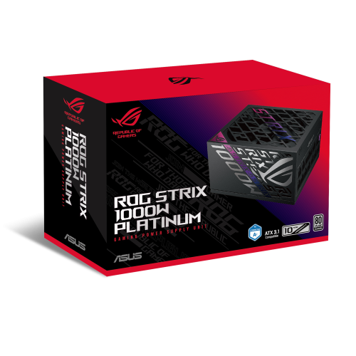 Asus ROG Strix 1000W Platinum Gaming ATX 3.1 Black/Silver Asus ROG Strix 1000W Platinum Gaming ATX 3.1 Black/Silver