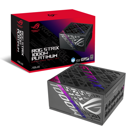 Asus ROG Strix 1000W Platinum Gaming ATX 3.1 Black/Silver Asus ROG Strix 1000W Platinum Gaming ATX 3.1 Black/Silver