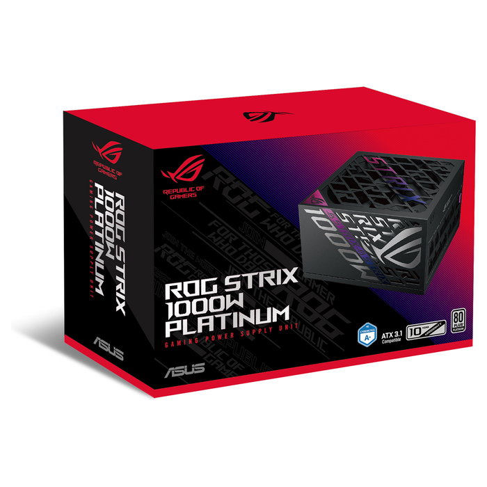 Asus ROG Strix 1000W Platinum ATX 3.1 Modular Black/Silver