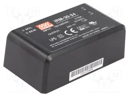 MEAN WELL IRM-30-24 Convertidor AC/DC 31,2W 24VDC