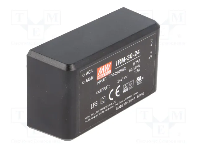 MEAN WELL IRM-30-24 Convertidor AC/DC 31,2W 24VDC
