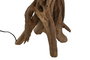 DKD Home Decor Lámpara de pie de teca hecha a mano 40x40x180 cm
