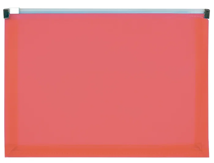 Liderpapel Carpeta dossier A5 cierre de cremallera rojo translucido 148 x 210 mm Liderpapel Carpeta dossier A5 cierre de cremallera rojo translucido 148 x 210 mm