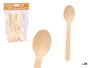 KINVARA Set 24 Cucharas Madera Abedul Marron 14 cm x 23 cm x 3.3 cm (Set de 36)