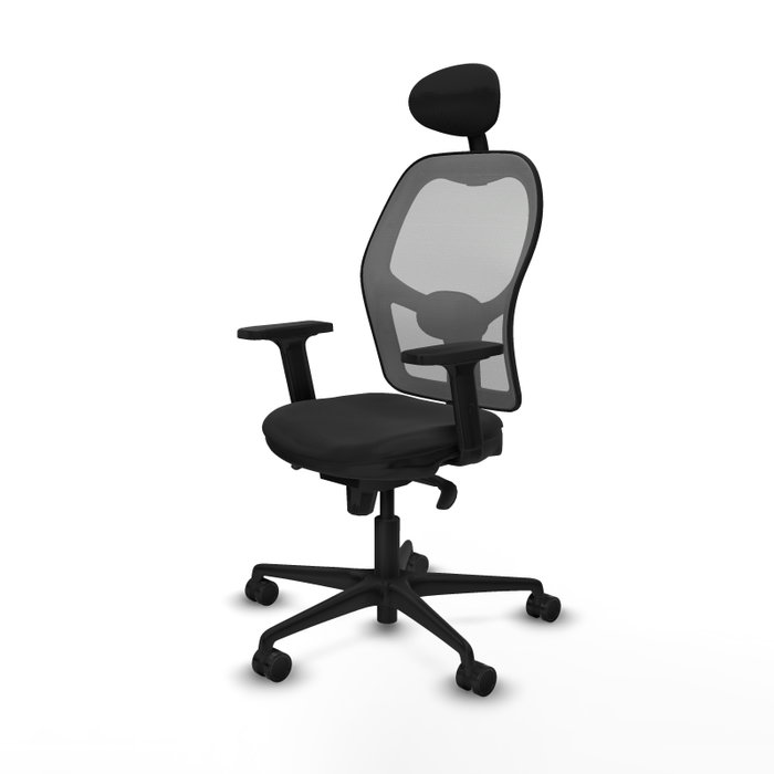 PIQUERAS Y CRESPO Silla de oficina Jorquera con mecanismo Sincro, Negro y Gris PIQUERAS Y CRESPO Silla de oficina Jorquera con mecanismo Sincro, Negro y Gris