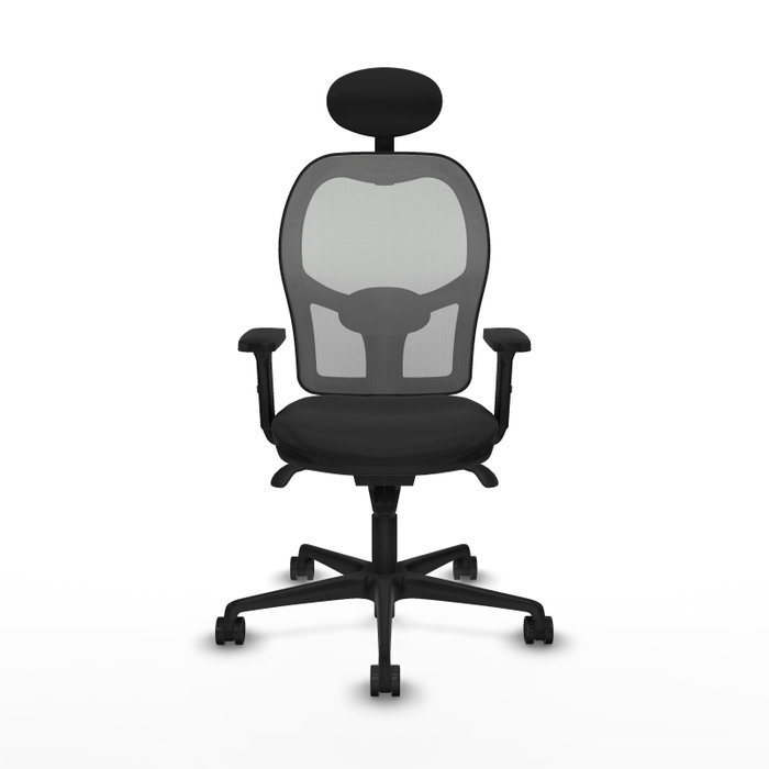 PIQUERAS Y CRESPO Silla de oficina Jorquera con mecanismo Sincro, Negro y Gris PIQUERAS Y CRESPO Silla de oficina Jorquera con mecanismo Sincro, Negro y Gris
