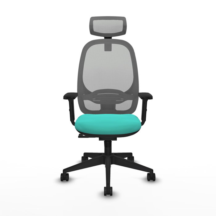 PIQUERAS Y CRESPO Silla de oficina Cilanco con mecanismo Sincro, Turquesa y Gris PIQUERAS Y CRESPO Silla de oficina Cilanco con mecanismo Sincro, Turquesa y Gris