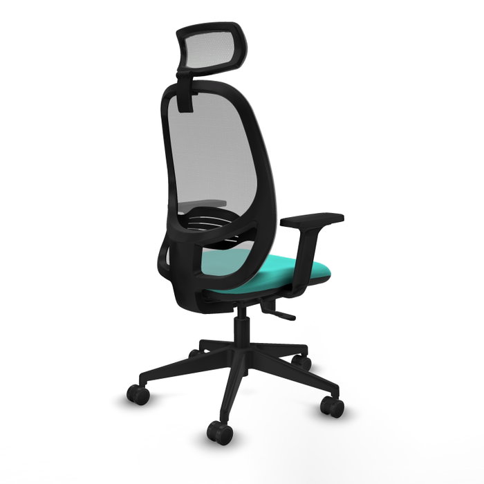 PIQUERAS Y CRESPO Silla de oficina Cilanco con mecanismo Sincro, Turquesa y Gris PIQUERAS Y CRESPO Silla de oficina Cilanco con mecanismo Sincro, Turquesa y Gris