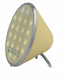 SAMI Altavoz Multimedia Showman con Luz Disco Bluetooth, Color Amarillo