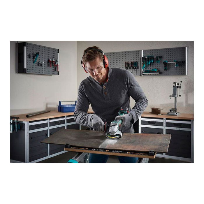 Wolfcraft Disco de Láminas Abrasivo Gr60 Ø125 mm - Grano 60, Orificio 22.23 mm, Velocidad Máx. 13300 rpm, Certificado EN 13743