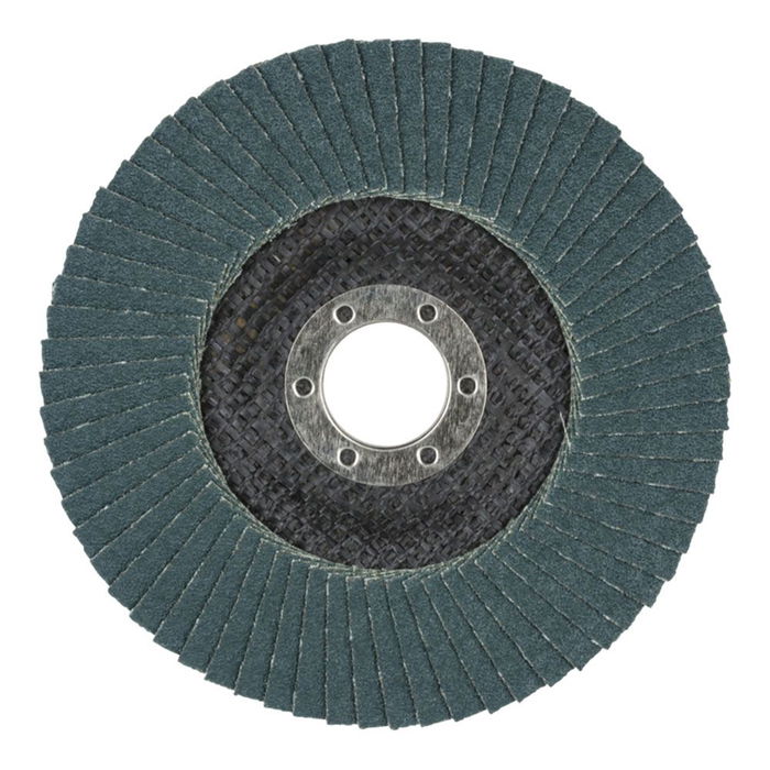 Wolfcraft Disco de Láminas Abrasivo Gr60 Ø125 mm - Grano 60, Orificio 22.23 mm, Velocidad Máx. 13300 rpm, Certificado EN 13743