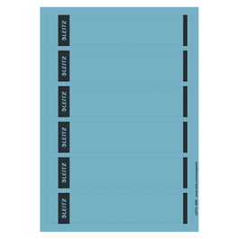 LEITZ Etiquetas Autoadhesivas 1686 para Lomo de 5.2 cm, Azul