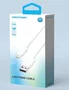 Vention LAMBF Cable USB-A a Lightning 2.0, 1m, 480 Mbps, 2.4A de carga rápida, Conectores Macho, Color Blanco