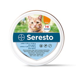 Elanco Seresto Collar Antiparasitario para Gatos, Protección contra Pulgas y Garrapatas hasta 8 Meses, 1 Unidad