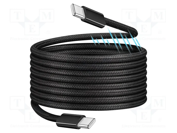 LogiLink Cable USB 2.0 Tipo C Magnético 100W de Nylon, 1,5 m, Negro LogiLink Cable USB 2.0 Tipo C Magnético 100W de Nylon, 1,5 m, Negro
