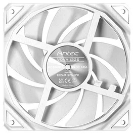 Antec Nova Ventilador para PC - 120mm, Blanco, PWM, FDB, Hasta 95.32 CFM / 3200 RPM, Ruido hasta 38.7 dB(A)