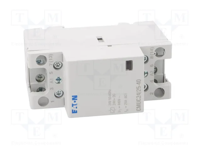 EATON ELECTRIC Contactor CMUC 4-polar 25A 24VAC/24VDC EATON ELECTRIC Contactor CMUC 4-polar 25A 24VAC/24VDC