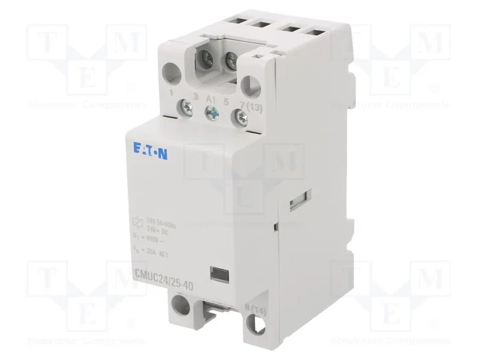 EATON ELECTRIC Contactor CMUC 4-polar 25A 24VAC/24VDC EATON ELECTRIC Contactor CMUC 4-polar 25A 24VAC/24VDC