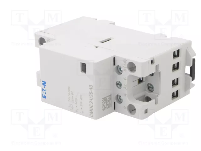 EATON ELECTRIC Contactor CMUC 4-polar 25A 24VAC/24VDC EATON ELECTRIC Contactor CMUC 4-polar 25A 24VAC/24VDC