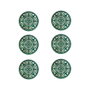 Summa Patios Plato Hondo Azul 20 cm (Set de 6)