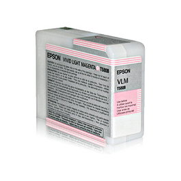Epson C13T580B00 Cartucho de Tinta Magenta Claro Vivo, Tinta a Base de Pigmentos, 80 ml, 1 Pieza
