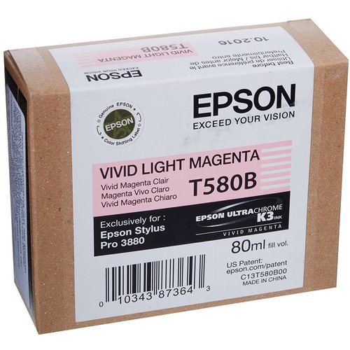 Epson T580B00 Cartucho de tinta Magenta vivo claro 80 ml