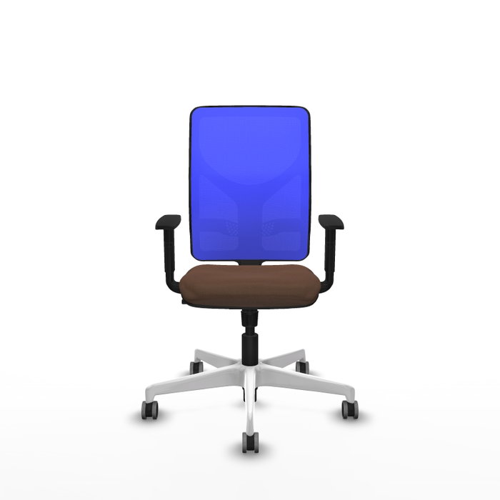 PIQUERAS Y CRESPO Silla de oficina Motilla con mecanismo Sincro, Azul y Marrón oscuro PIQUERAS Y CRESPO Silla de oficina Motilla con mecanismo Sincro, Azul y Marrón oscuro