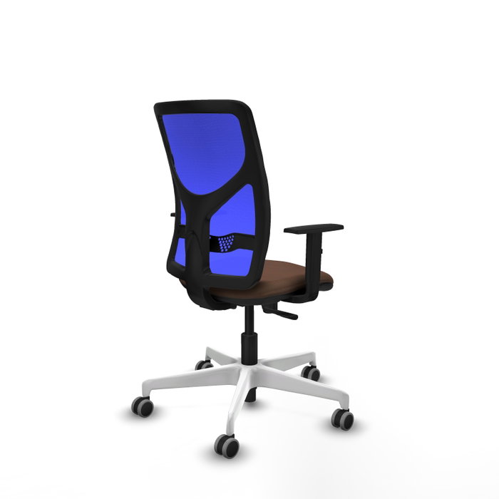 PIQUERAS Y CRESPO Silla de oficina Motilla con mecanismo Sincro, Azul y Marrón oscuro PIQUERAS Y CRESPO Silla de oficina Motilla con mecanismo Sincro, Azul y Marrón oscuro