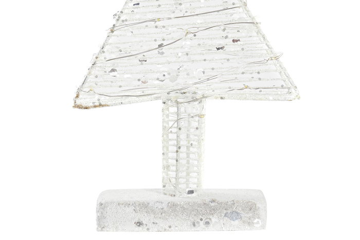 DKD Home Decor Decoración Luminosa Metal LED Blanco 18x6x50 cm (Pack de 2)