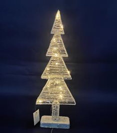 DKD Home Decor Decoración Luminosa Metal LED Blanco 18x6x50 cm (Pack de 2)