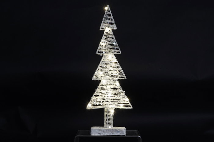 DKD Home Decor Decoración Luminosa Metal LED Blanco 18x6x50 cm (Pack de 2)