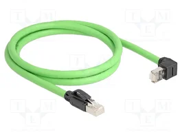 DeLOCK Cable de red Cat6a SF/UTP 1 m con conector angular
