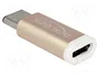 DeLOCK 65677 Adaptador USB 2.0 Micro-B hembra a USB Type-C™ 2.0 macho cobre