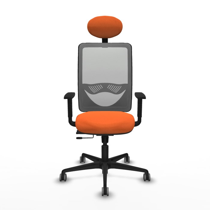 PIQUERAS Y CRESPO Silla de oficina Zulema Naranja y Gris PIQUERAS Y CRESPO Silla de oficina Zulema Naranja y Gris