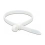 DeLOCK 18948 Brida de entrada paralela 400 x 7,6 mm Blanco
