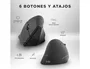 TNB Ratón Inalámbrico Vertical Ergonómico Bluetooth + USB-A 2,4 GHz Negro