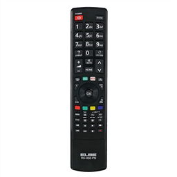 Elbe RC-002-PN Mando a Distancia Universal de Sustitución para TV Panasonic, Compatible con Modelos Plasma, LED y LCD